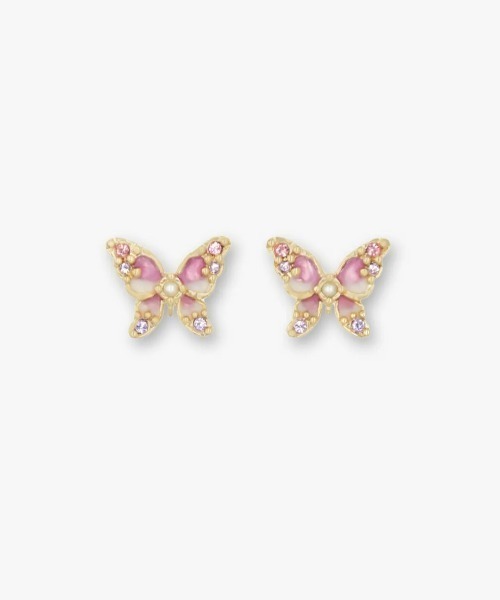 ANNA SUI(アナスイ)の「蝶モチーフ ピアス(ピアス(両耳用)・レディース・パープル/ゴールド・FREE)」の6枚目の写真