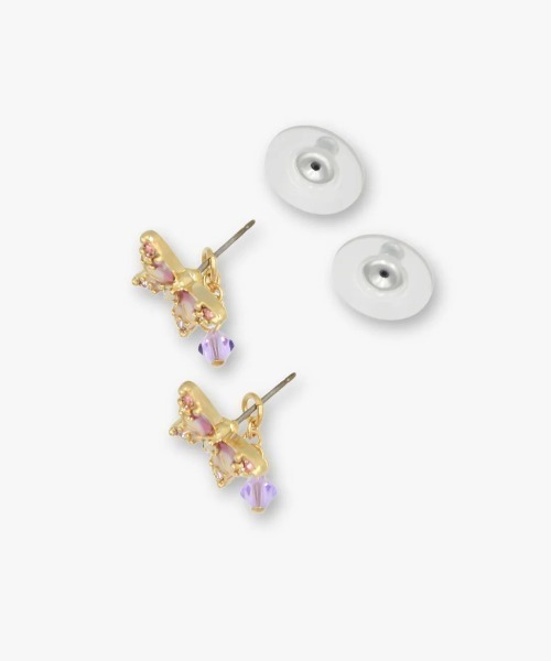 ANNA SUI(アナスイ)の「蝶モチーフ ピアス(ピアス(両耳用)・レディース・パープル/ゴールド・FREE)」の7枚目の写真