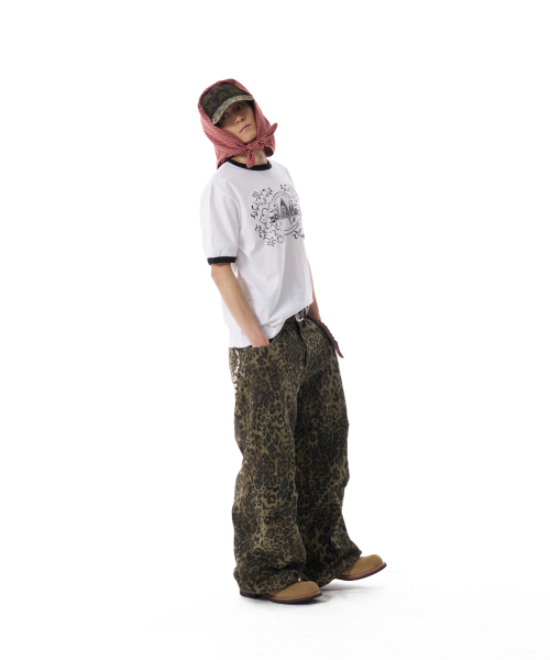 AAKAM（アーカム）の「Knee Pin-tuck Leopard Cotton Pants (Khaki)（その他パンツ・レディース・その他・1/2）」の10枚目の写真