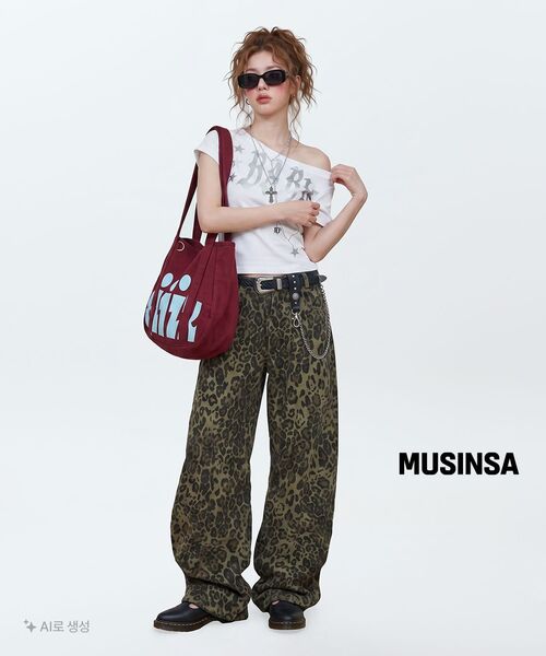 AAKAM（アーカム）の「Knee Pin-tuck Leopard Cotton Pants (Khaki)（その他パンツ・レディース・その他・1/2）」の11枚目の写真