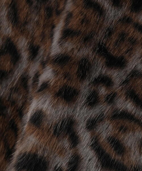 DANKE SCHON(ダンケシェーン)の「【WEB&DEPOT限定】DankeSchon/ダンケシェーン/LEOPARD FUR JACKET(その他アウター・メンズ・ブラウン/グレー・XL/L/M)」の3枚目の写真
