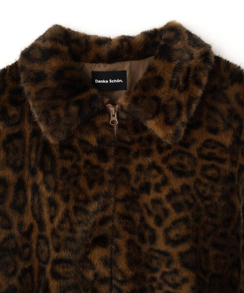 DANKE SCHON(ダンケシェーン)の「【WEB&DEPOT限定】DankeSchon/ダンケシェーン/LEOPARD FUR JACKET(その他アウター・メンズ・ブラウン/グレー・XL/L/M)」の4枚目の写真