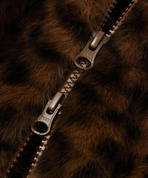 DANKE SCHON(ダンケシェーン)の「【WEB&DEPOT限定】DankeSchon/ダンケシェーン/LEOPARD FUR JACKET(その他アウター・メンズ・ブラウン/グレー・XL/L/M)」の8枚目の写真