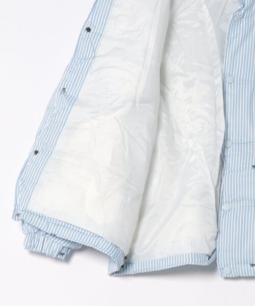 Mayree（メイリー）の「【Mayree】ストライプ リボン ダウンジャケット（ダウンジャケット/コート・レディース・ブルー・SMALL/MEDIUM/LARGE）」の3枚目の写真