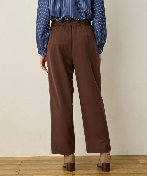 LE SOUK HOLIDAY(ルスークホリデー)の「裏起毛ストレッチタックパンツ【ウエストゴム】(その他パンツ・レディース・ブラック/チャコールグレー/ダークブラウン・M/L)」の6枚目の写真