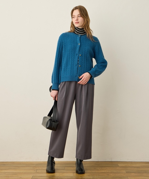 LE SOUK HOLIDAY(ルスークホリデー)の「裏起毛ストレッチタックパンツ【ウエストゴム】(その他パンツ・レディース・ブラック/チャコールグレー/ダークブラウン・M/L)」の15枚目の写真