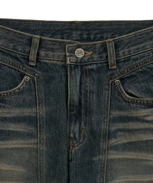 Midnight Move（ミッドナイトムーブ）の「line boots cut (blue)（デニムパンツ・レディース・その他・SMALL/MEDIUM）」の2枚目の写真