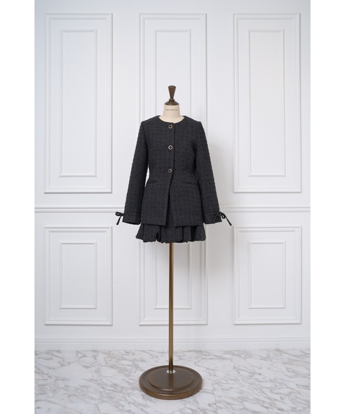 MISTREASS(ミストレアス)の「Waist Shape Tweed JK Setup(セットアップ・レディース・ベージュ/ホワイト/ブラック・FREE)」の18枚目の写真
