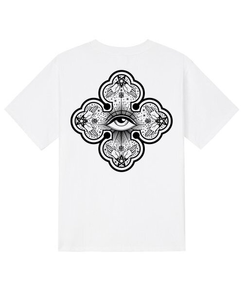 KAN6312(カン6312)の「KTW0122 イリュナミティ 半袖Tシャツ - ホワイト(Tシャツ/カットソー・メンズ・その他・LARGE/MEDIUM/SMALL/X-LARGE)」の1枚目の写真