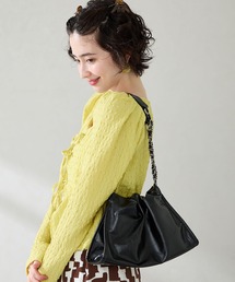 31 Sons de mode（トランテアン　ソン　ドゥ　モード）の「ソフトレザースクエアハンドバッグ（ハンドバッグ）」