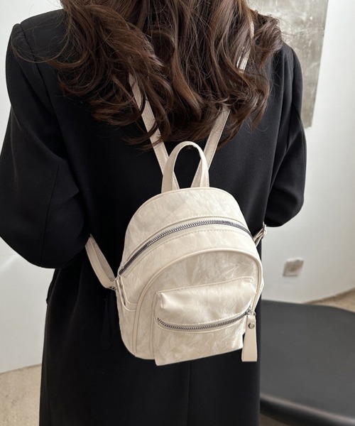 Miniministore(ミニミニストア)の「ミニリュックサック コンパクトバッグ 黒(バックパック/リュック・レディース・アイボリー/グレー/ブラック・FREE)」の11枚目の写真