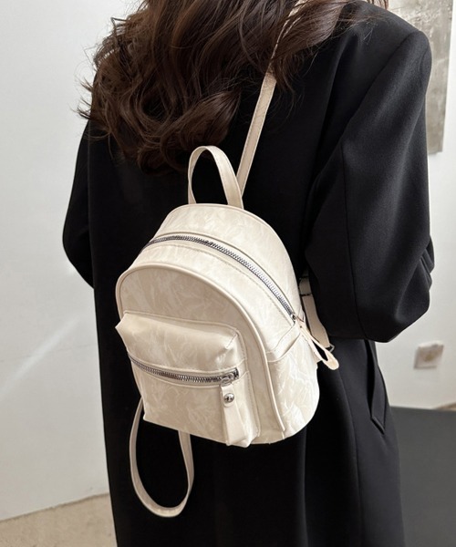 セール】ミニリュックサック コンパクトバッグ 黒（バックパック