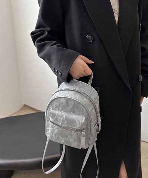 Miniministore(ミニミニストア)の「ミニリュックサック コンパクトバッグ 黒(バックパック/リュック・レディース・アイボリー/グレー/ブラック・FREE)」の14枚目の写真