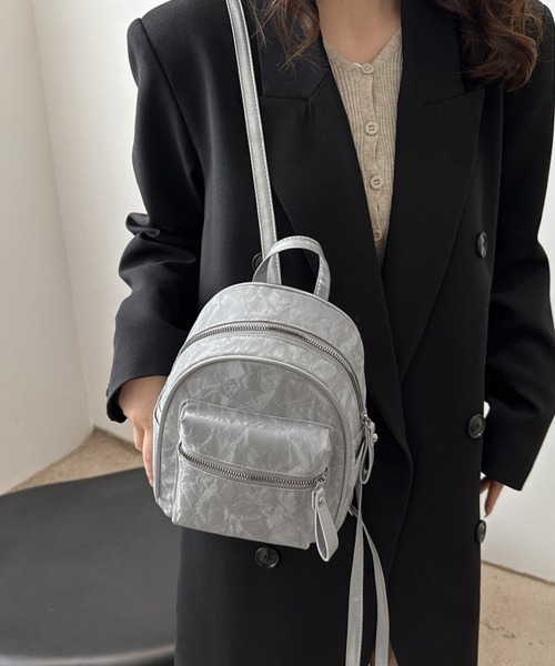 Miniministore(ミニミニストア)の「ミニリュックサック コンパクトバッグ 黒(バックパック/リュック・レディース・アイボリー/グレー/ブラック・FREE)」の16枚目の写真