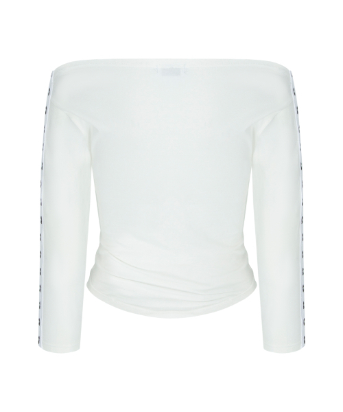 PLEASENOFOLLOW(プリーズノーフォロー)の「Lexi Hooked Shirring top (White)(Tシャツ/カットソー・レディース・その他・FREE)」の3枚目の写真