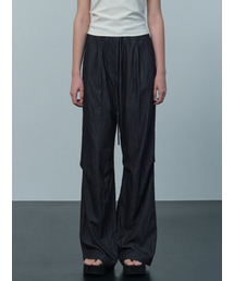 drawstring parachute pants (dark navy)