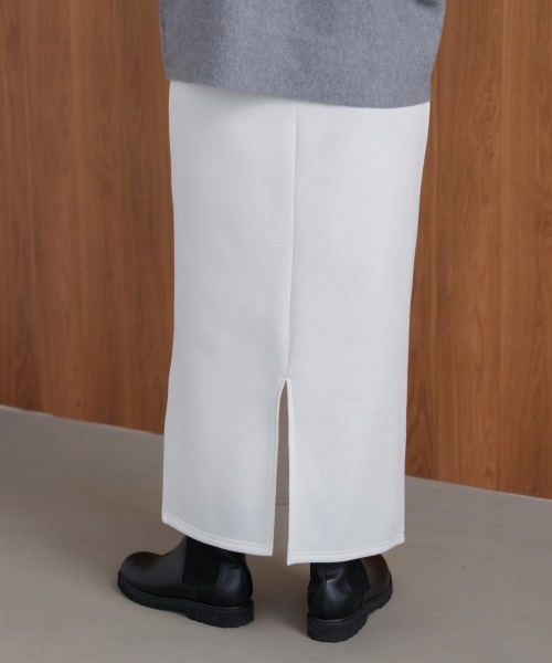 Bou Jeloud（ブージュルード）の「裏起毛ロングスカート（スカート・レディース・ブラック/オフホワイト・38）」の8枚目の写真