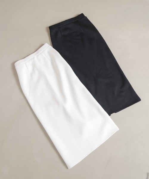 Bou Jeloud（ブージュルード）の「裏起毛ロングスカート（スカート・レディース・ブラック/オフホワイト・38）」の11枚目の写真