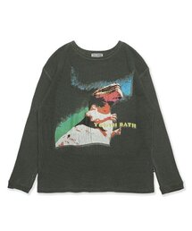 youthbath（ユースバース）の「DINO WAFFLE LONG SLEEVE_CHARCOAL（Tシャツ/カットソー）」