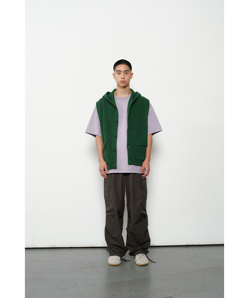 HORLISUN(ホーリーサン)の「Acorn Hoodie Vest Cardigan Cotton Knit Smart Green(ベスト・レディース・その他・LARGE/MEDIUM)」の4枚目の写真