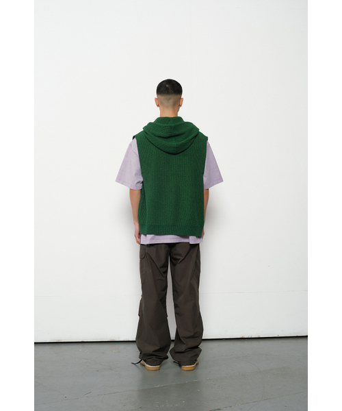 HORLISUN(ホーリーサン)の「Acorn Hoodie Vest Cardigan Cotton Knit Smart Green(ベスト・レディース・その他・LARGE/MEDIUM)」の6枚目の写真