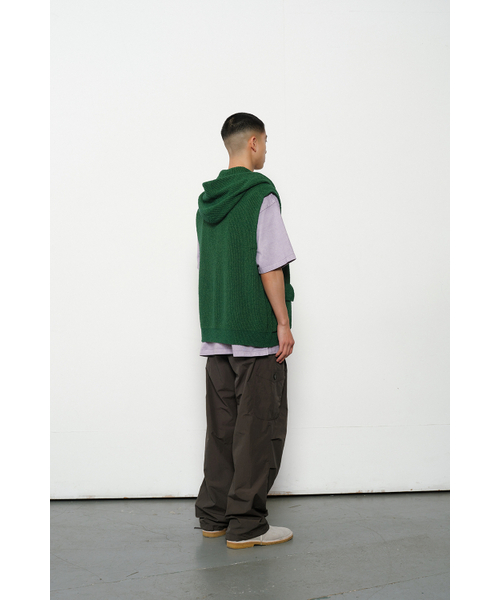 HORLISUN(ホーリーサン)の「Acorn Hoodie Vest Cardigan Cotton Knit Smart Green(ベスト・レディース・その他・LARGE/MEDIUM)」の7枚目の写真