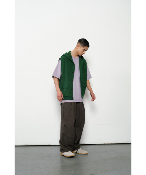 HORLISUN(ホーリーサン)の「Acorn Hoodie Vest Cardigan Cotton Knit Smart Green(ベスト・レディース・その他・LARGE/MEDIUM)」の8枚目の写真