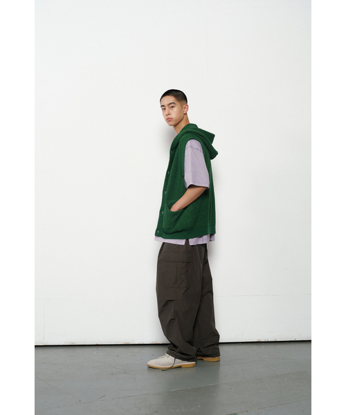 HORLISUN(ホーリーサン)の「Acorn Hoodie Vest Cardigan Cotton Knit Smart Green(ベスト・レディース・その他・LARGE/MEDIUM)」の9枚目の写真