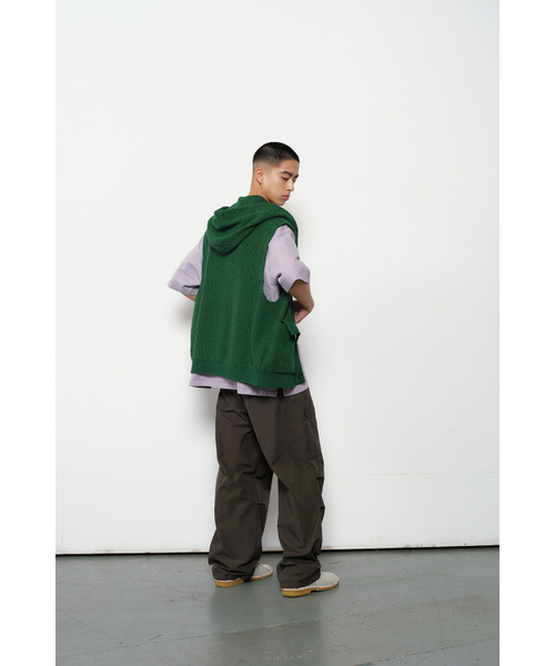 HORLISUN(ホーリーサン)の「Acorn Hoodie Vest Cardigan Cotton Knit Smart Green(ベスト・レディース・その他・LARGE/MEDIUM)」の10枚目の写真