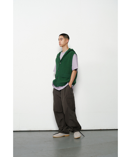 HORLISUN(ホーリーサン)の「Acorn Hoodie Vest Cardigan Cotton Knit Smart Green(ベスト・レディース・その他・LARGE/MEDIUM)」の11枚目の写真