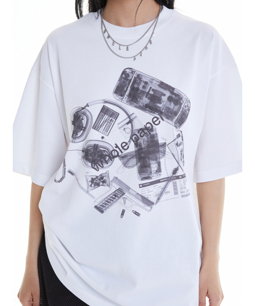 WHOLE PAPER(ホールペーパー)の「エックスレイボックスTシャツ(ホワイト)(Tシャツ/カットソー・レディース・その他・XX-LARGE/X-LARGE)」の2枚目の写真