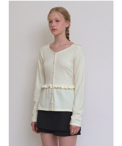 MICANE(ミケーネ)の「ブリンバックストラップニット(ニット/セーター・レディース・ネイビー/クリーム・X-LARGE/SMALL/MEDIUM/LARGE)」の12枚目の写真