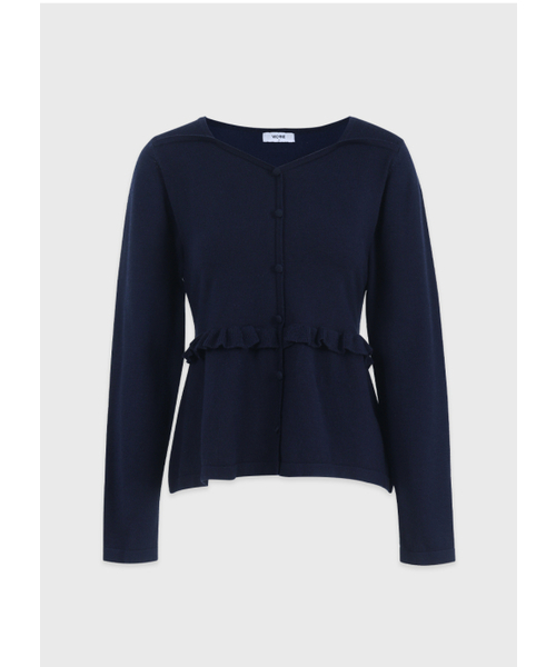 MICANE(ミケーネ)の「ブリンバックストラップニット(ニット/セーター・レディース・ネイビー/クリーム・X-LARGE/SMALL/MEDIUM/LARGE)」の7枚目の写真