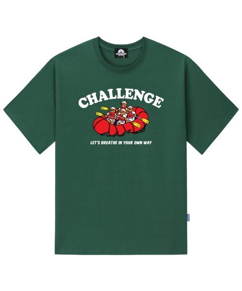 TRIPSHION(トリップション)の「チャレンジボートベアグラフィックTシャツ - グリーン(Tシャツ/カットソー・メンズ・その他・LARGE/MEDIUM/X-LARGE)」の1枚目の写真