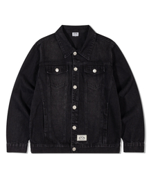 DE GRAND MATIN（ディグランドマーティン）の「WASHED DENIM TRUCKER JACKET_BLACK（デニムジャケット）」