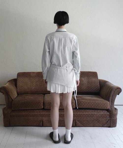 RUBATI(ルバティ)の「ジャカードシャツハーフエプロン_ライトグレー(シャツ/ブラウス・レディース・その他・size2/size1)」の9枚目の写真