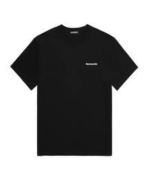 アセンティックスモールロゴ半袖Tシャツ (VS0023) ブラック_ホワイト