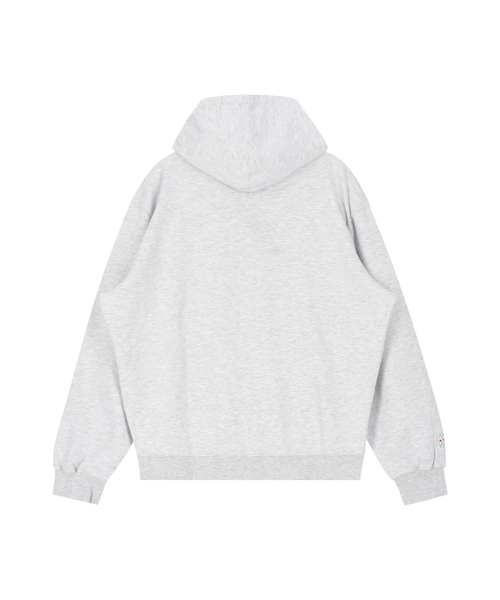 AFTERMATH(アフターマス)の「LOGO ZIP UP HOODIE (LIGHT HEATHER GREY)(パーカー・レディース・グレー・MEDIUM/LARGE/X-LARGE)」の2枚目の写真