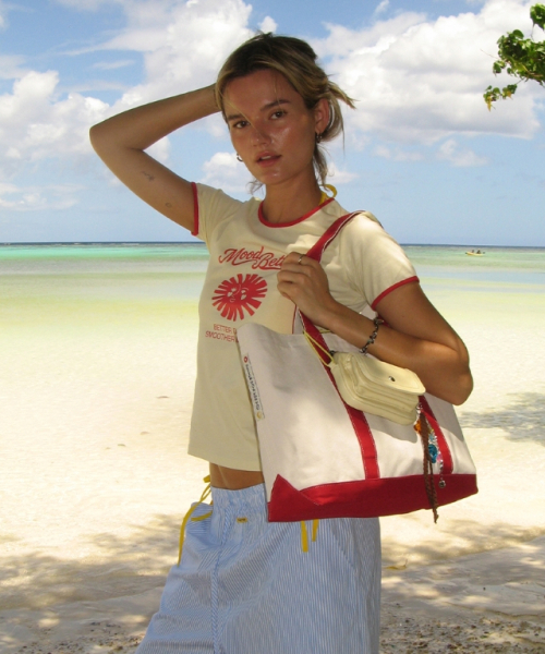 MOODBETTER(ムード ベター)の「SMILE SUN VINTAGE LINGER T SHIRTS CREAM(Tシャツ/カットソー・レディース・その他・FREE)」の3枚目の写真