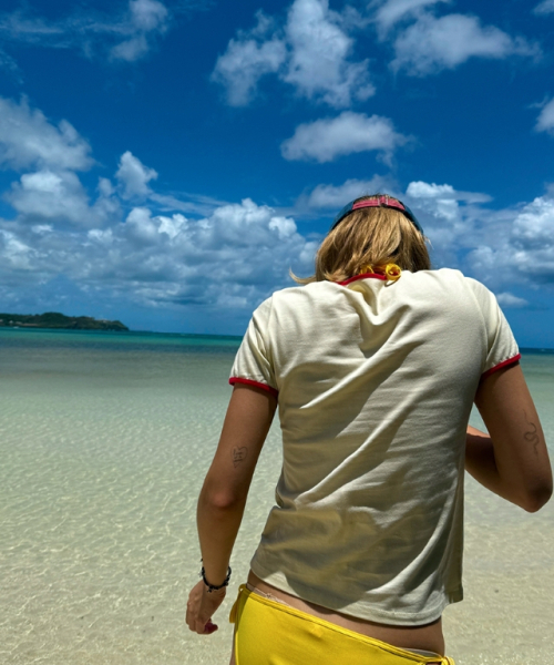 MOODBETTER(ムード ベター)の「SMILE SUN VINTAGE LINGER T SHIRTS CREAM(Tシャツ/カットソー・レディース・その他・FREE)」の5枚目の写真