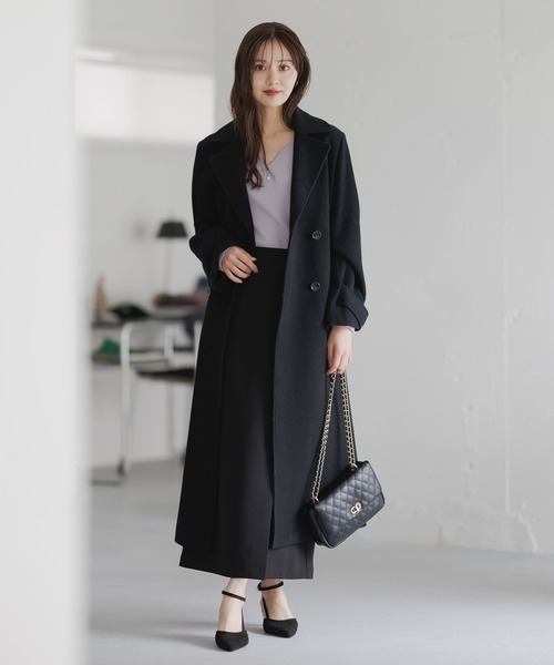 Andemiu(アンデミュウ)の「アシメフラップIラインスカート625360(スカート・レディース・アイボリー/パープル/ブラック・SMALL/MEDIUM)」の11枚目の写真