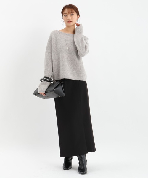 Andemiu(アンデミュウ)の「アシメフラップIラインスカート625360(スカート・レディース・アイボリー/パープル/ブラック・SMALL/MEDIUM)」の17枚目の写真