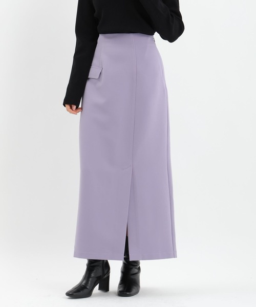 Andemiu(アンデミュウ)の「アシメフラップIラインスカート625360(スカート・レディース・アイボリー/パープル/ブラック・SMALL/MEDIUM)」の22枚目の写真