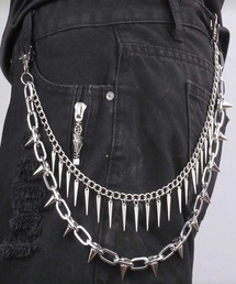 VIBGYOR（ヴィブジョー）の「【IZU】 スパイクダブルウォレットチェーン（ウォレットチェーン）」