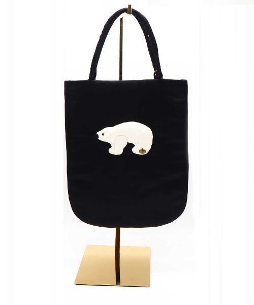 Demodee(デモデ)の「Demodee 25ABG02-S-POLAR BEAR(トートバッグ・レディース・ブラック・SMALL)」の1枚目の写真