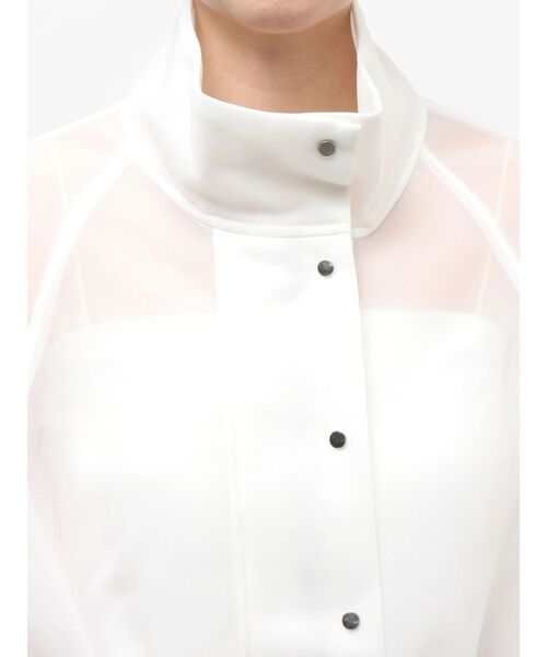 ELENDEEK（エレンディーク）の「メッシュボンディングドロストリングジャケット（その他アウター・レディース・オフホワイト/ブラック・FREE）」の18枚目の写真