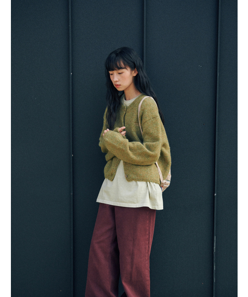 FLATWAVE IN SEOUL(フラットウェーブインソウル)の「Ebbe Mild Wool Cardigan Khaki(カーディガン/ボレロ・レディース・その他・FREE)」の13枚目の写真