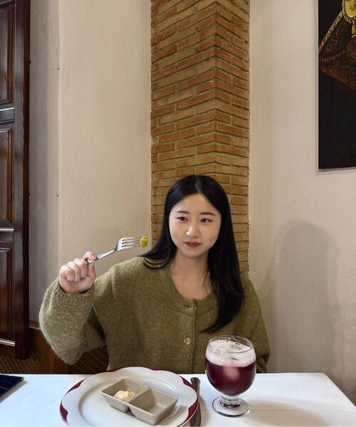 FLATWAVE IN SEOUL(フラットウェーブインソウル)の「Ebbe Mild Wool Cardigan Khaki(カーディガン/ボレロ・レディース・その他・FREE)」の10枚目の写真