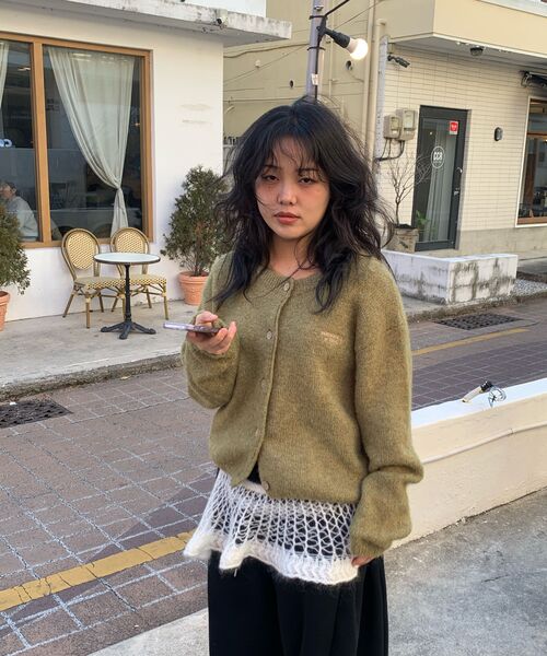 FLATWAVE IN SEOUL(フラットウェーブインソウル)の「Ebbe Mild Wool Cardigan Khaki(カーディガン/ボレロ・レディース・その他・FREE)」の11枚目の写真