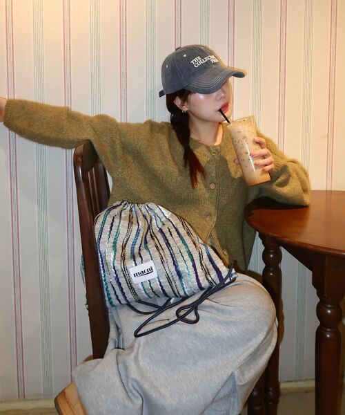 FLATWAVE IN SEOUL(フラットウェーブインソウル)の「Ebbe Mild Wool Cardigan Khaki(カーディガン/ボレロ・レディース・その他・FREE)」の5枚目の写真